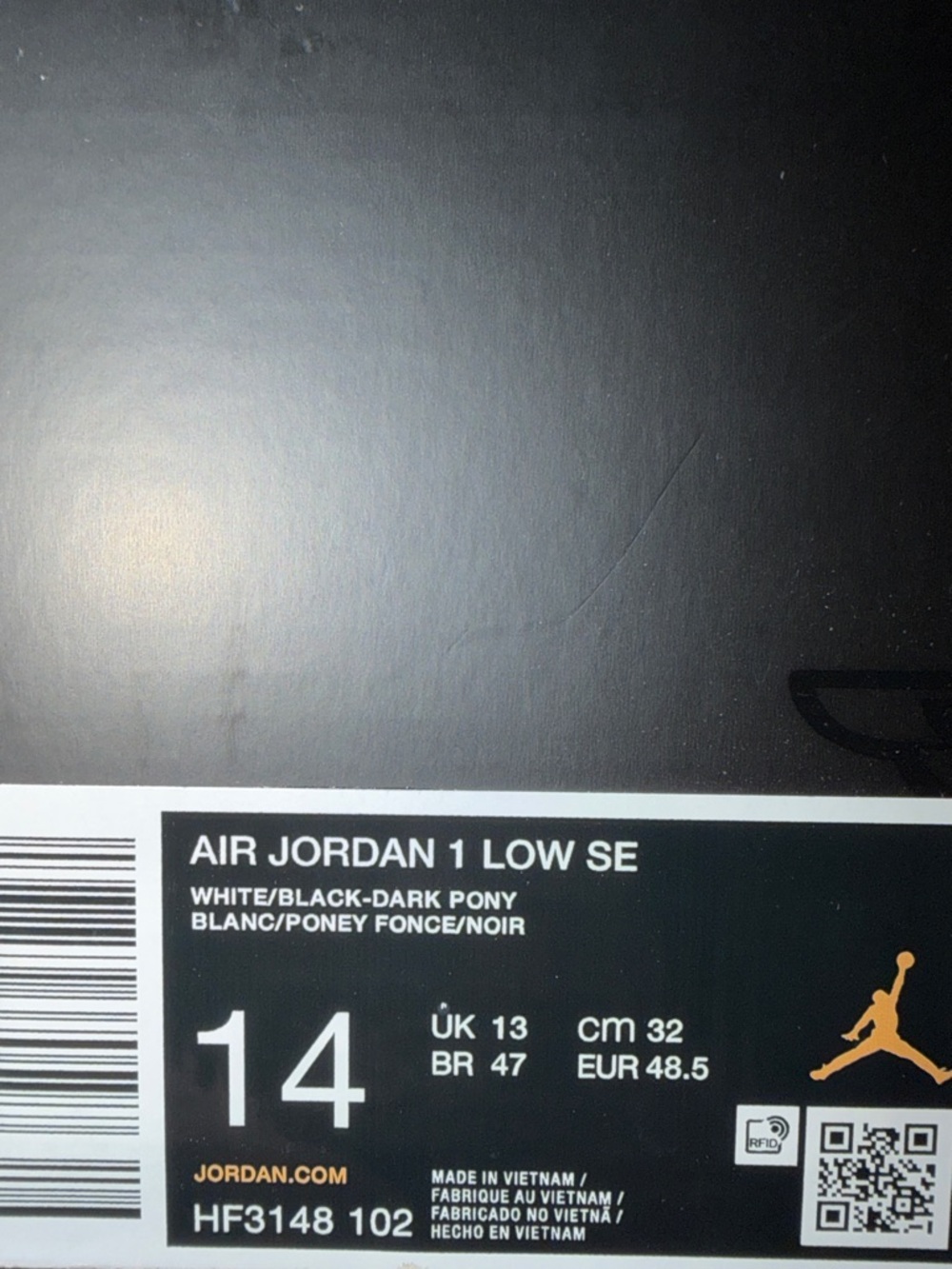 Nike Air Jordan 1 Low SE Dark Pony HF3148-102 Men’s Size 14 - Picture 6 of 6